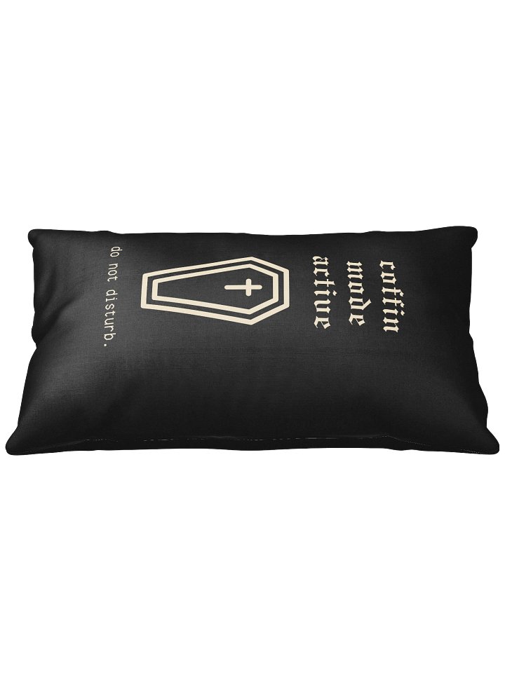 Coffin Mode Active Pillow | Gothic Chronic Pain & Spoonie Rest Decor product image (2)