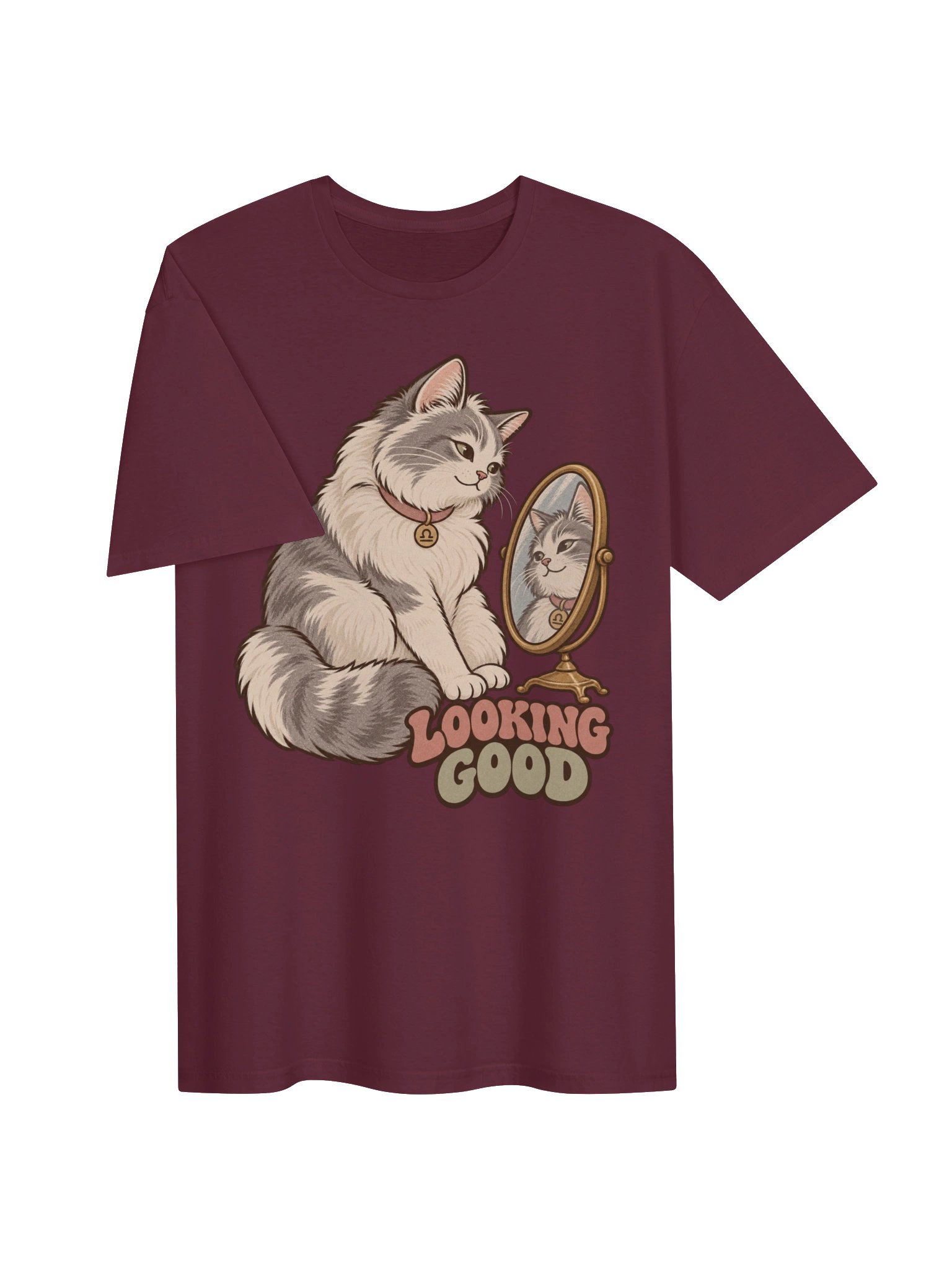 Libra Looking Good Cat Zodiac T-Shirt product image (3)