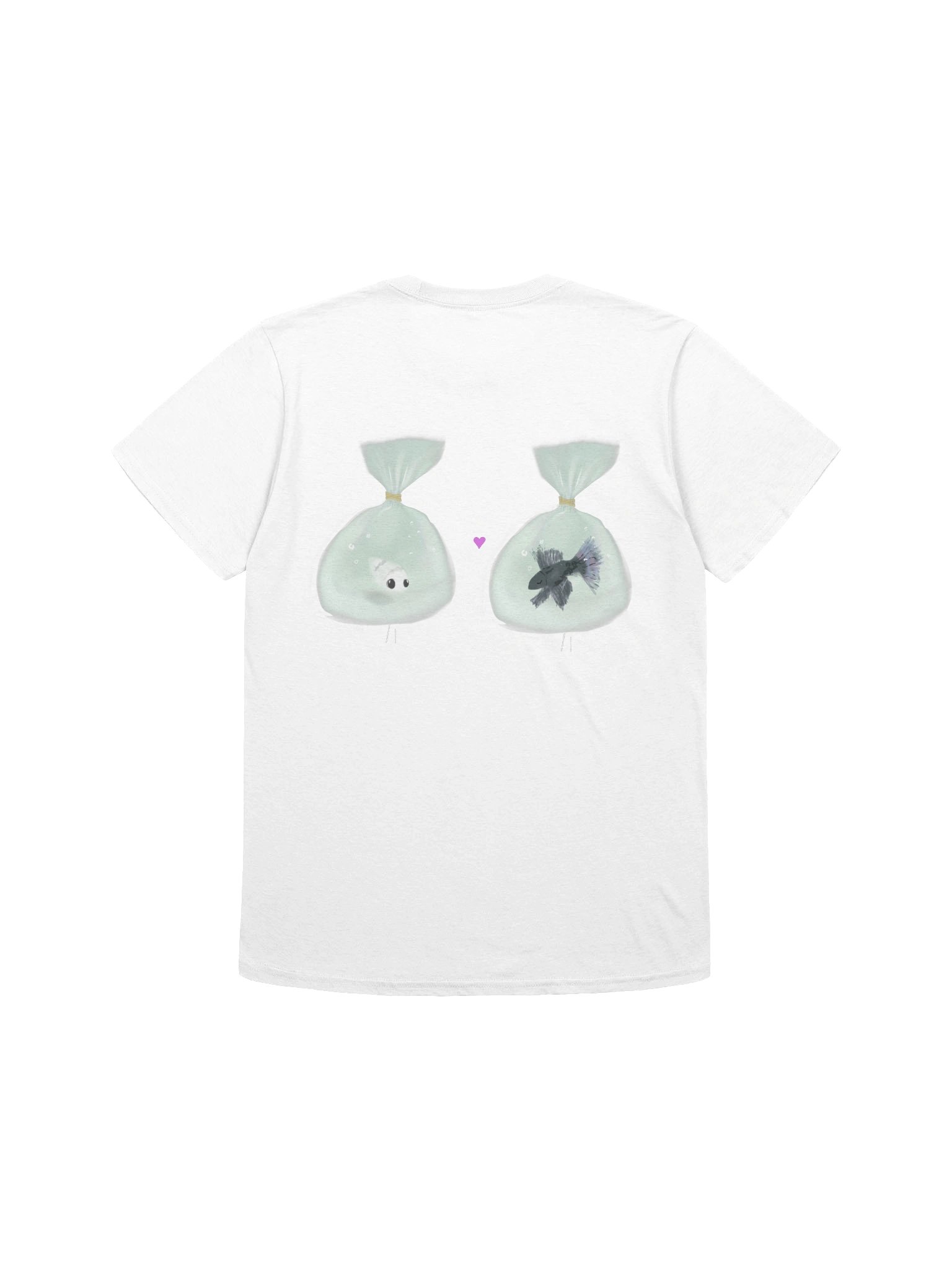 Fish Love T-shirt (White) product image (2)