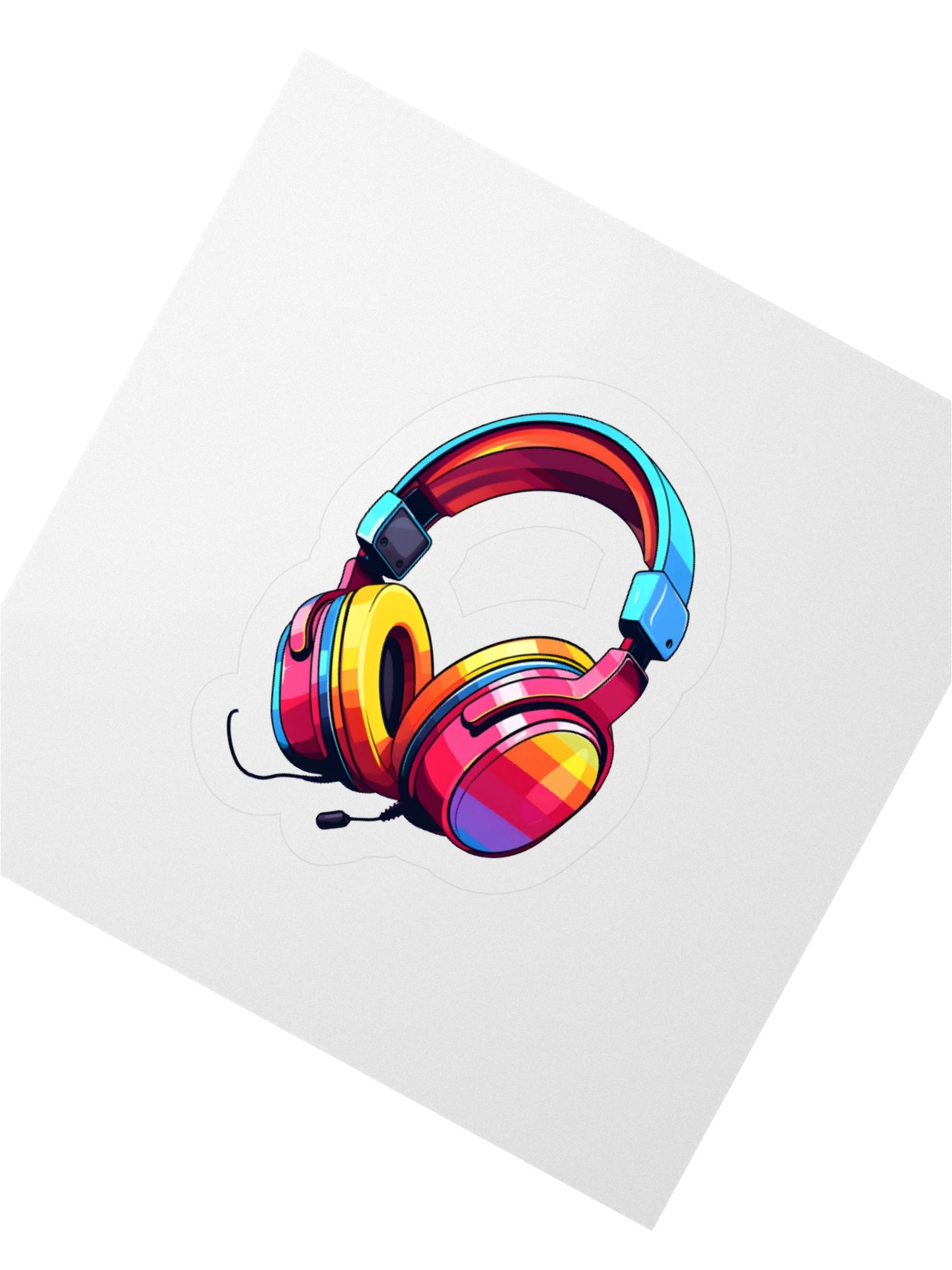 Vibrant Beats Kiss Cut Stickers product image (6)