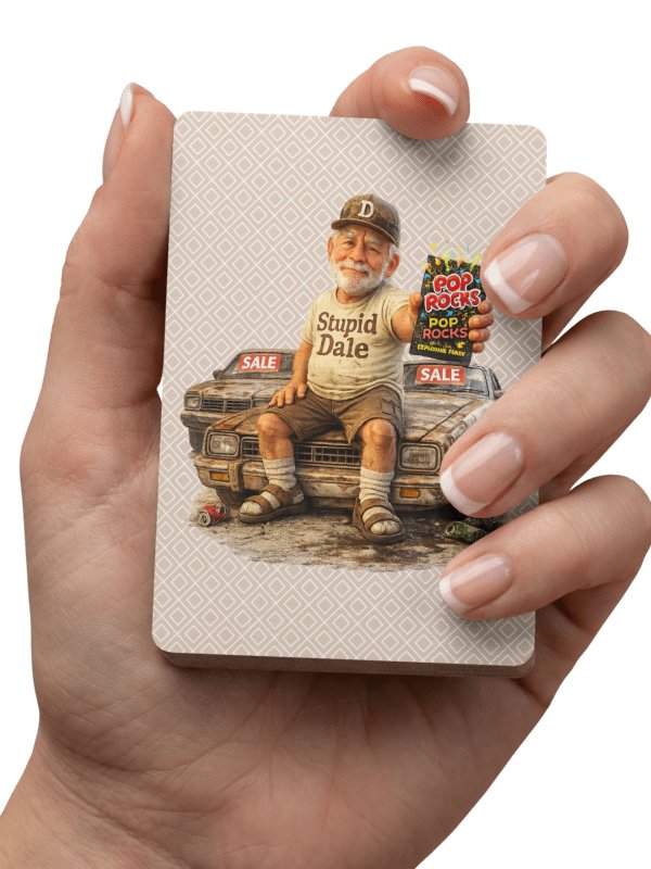 ''Popping & Rocking Stupid Dale'' Poker Playing Cards product image (1)