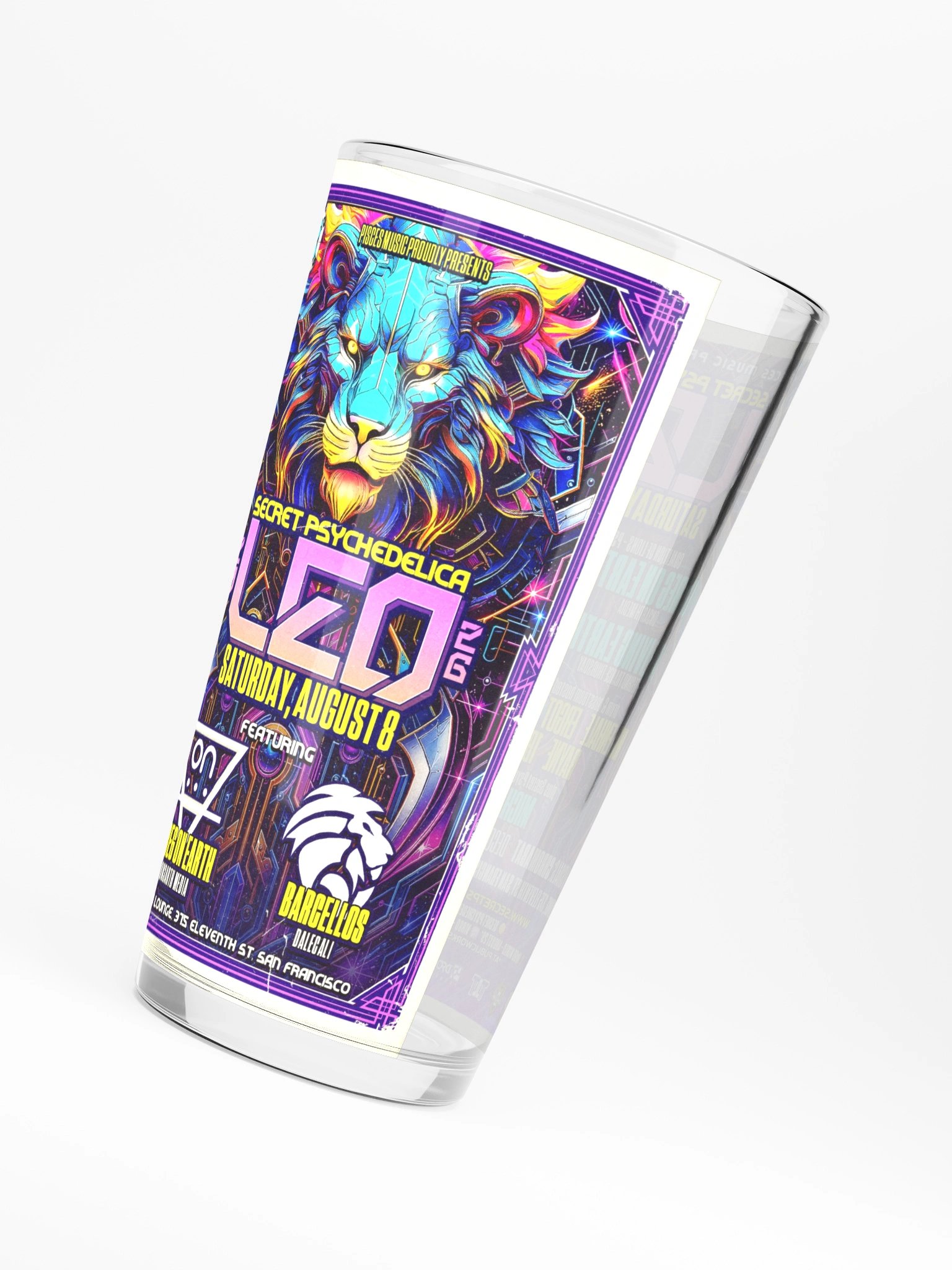 Leo 2026 Shaker Pint Glass product image (4)