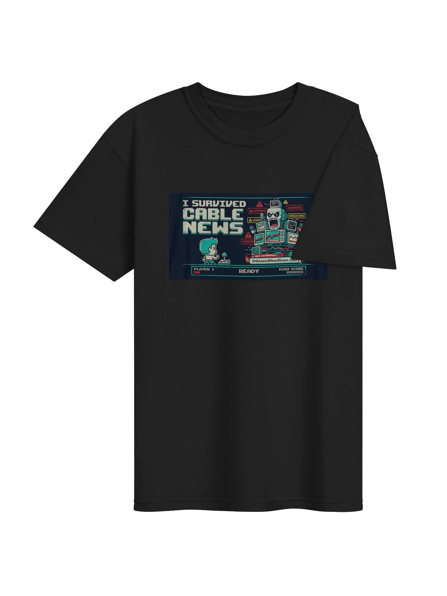 I Survived Cable News (Arcade) Tee - Large Front product image (4)
