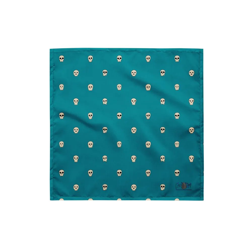 Skully Bandana (blue-green) product image (1)
