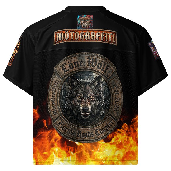 MötoGraffitti Löne Wölf Football Jersey product image (2)