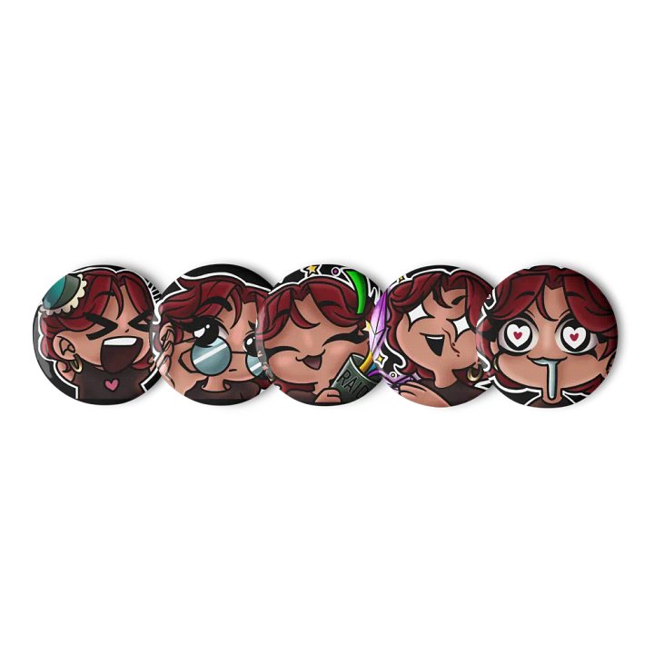 AliMyGuy Emote Pin Set product image (1)