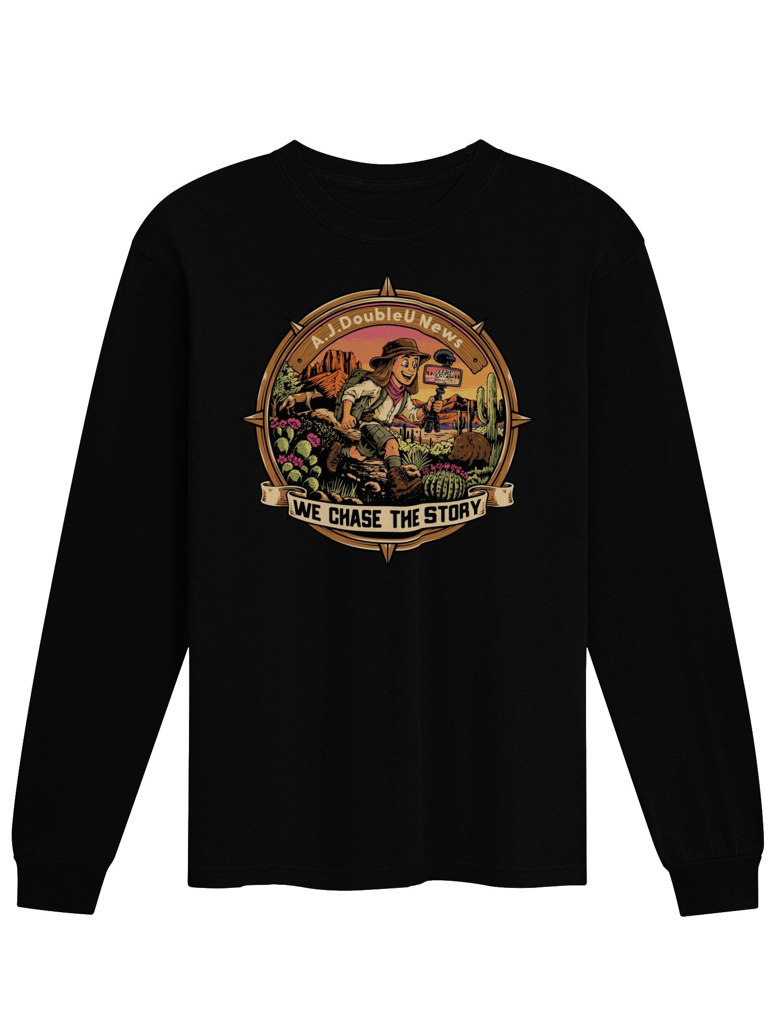A.J.DoubleU News Desert Chase Long Sleeve product image (1)