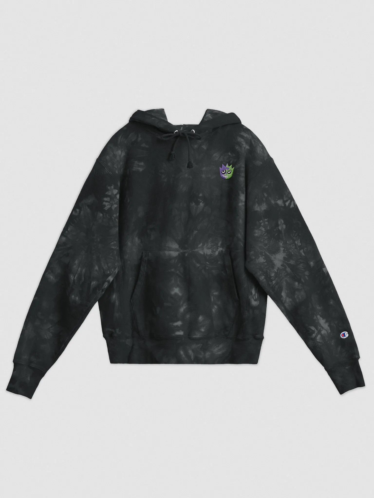 tye dye bungar embroidered hoodie product image (2)