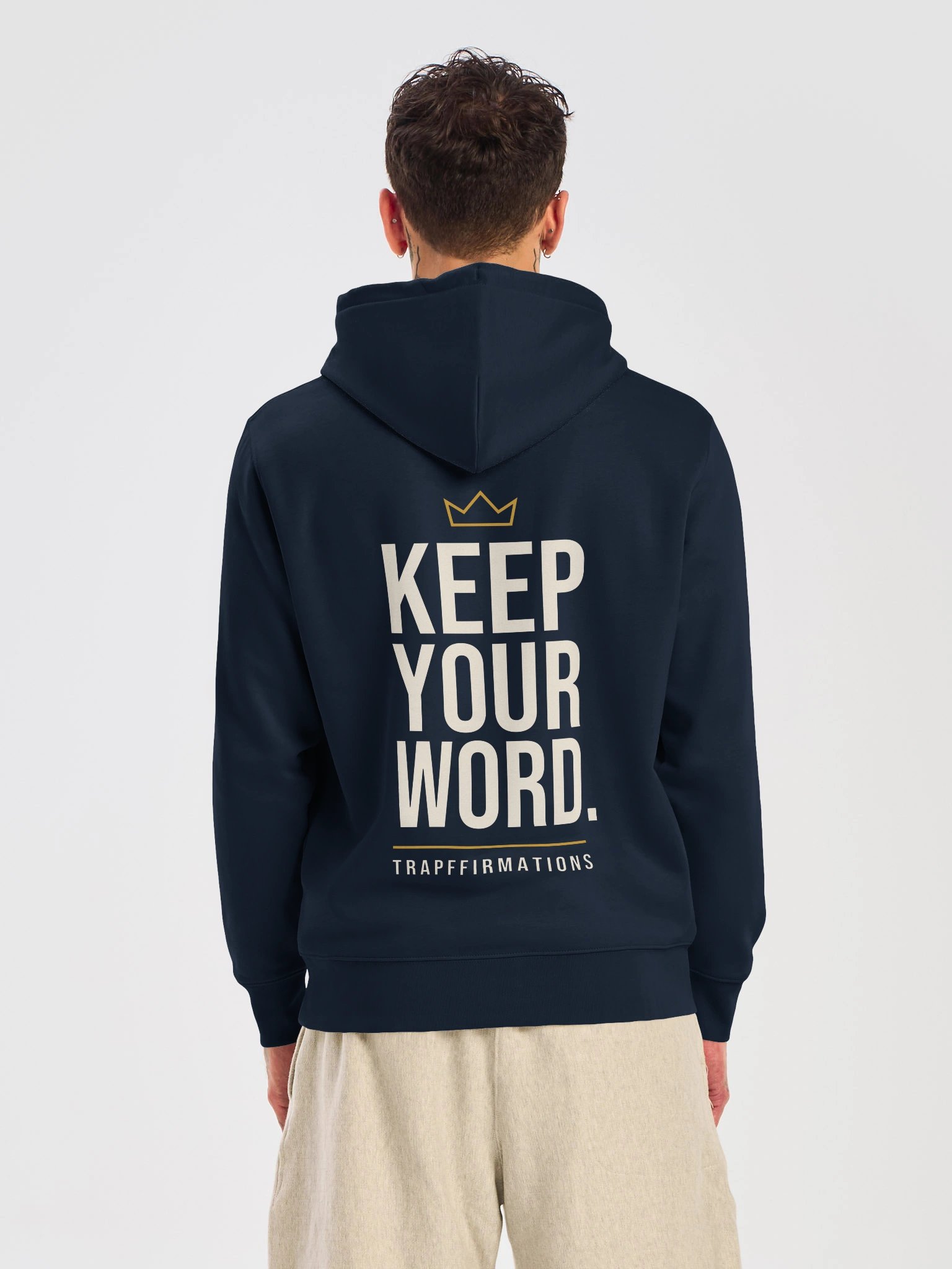 Keep Your Word. Hoodie — Navy product image (6)