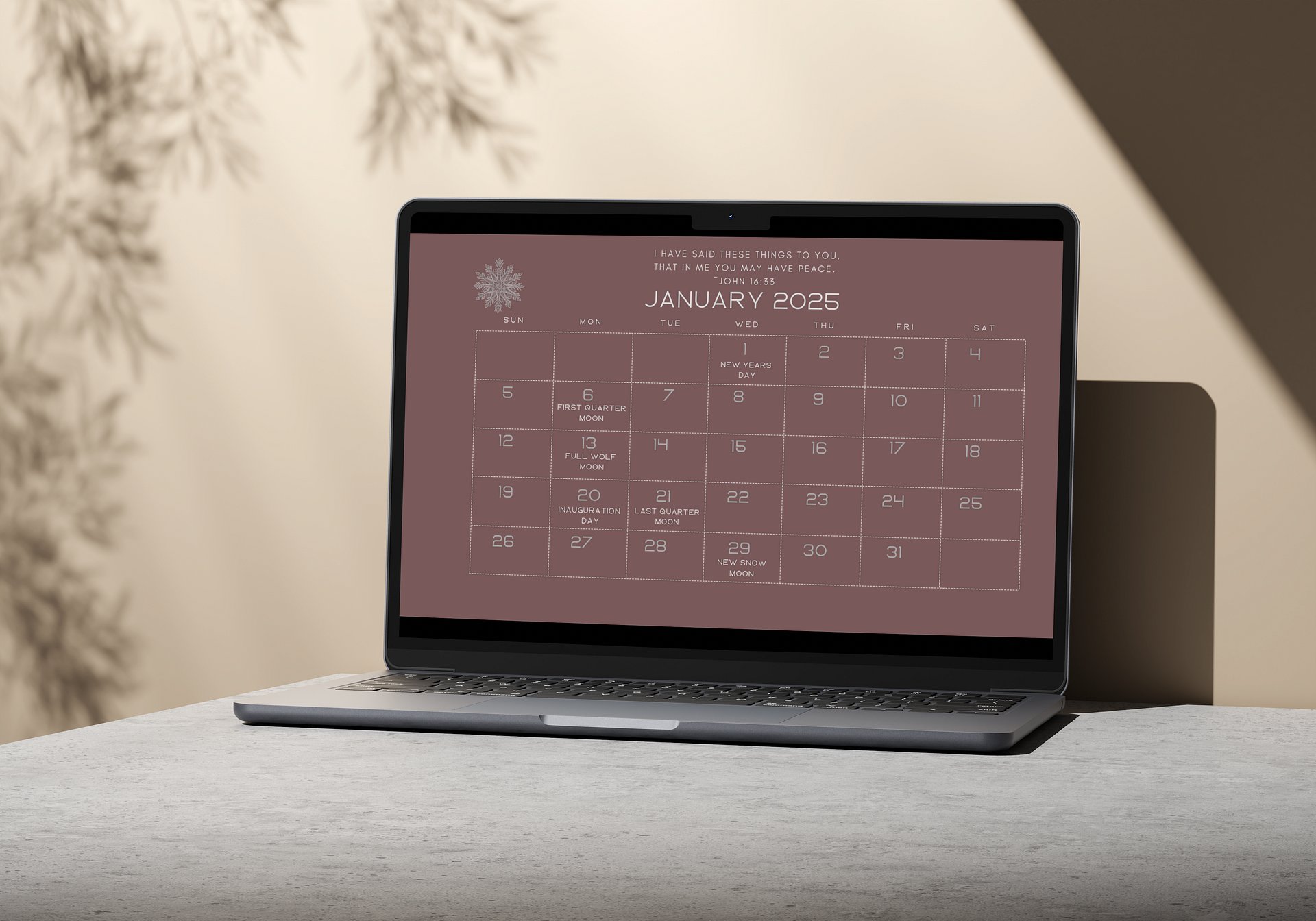Verses of Peace 2025 Desktop Calendar product image (4)
