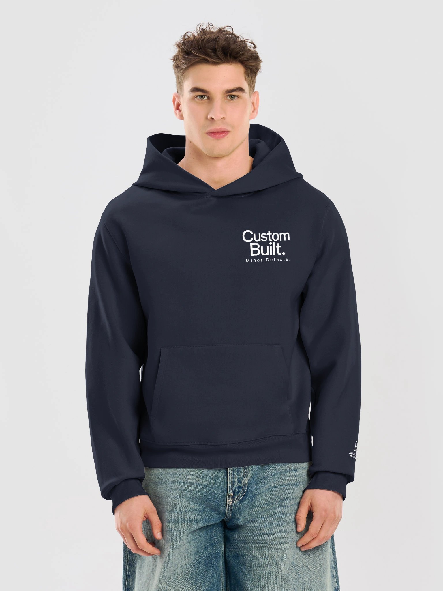 “Custom Built. Minor Defects.” — Bella+Canvas Unisex Oversized Midweight Hoodie product image (5)