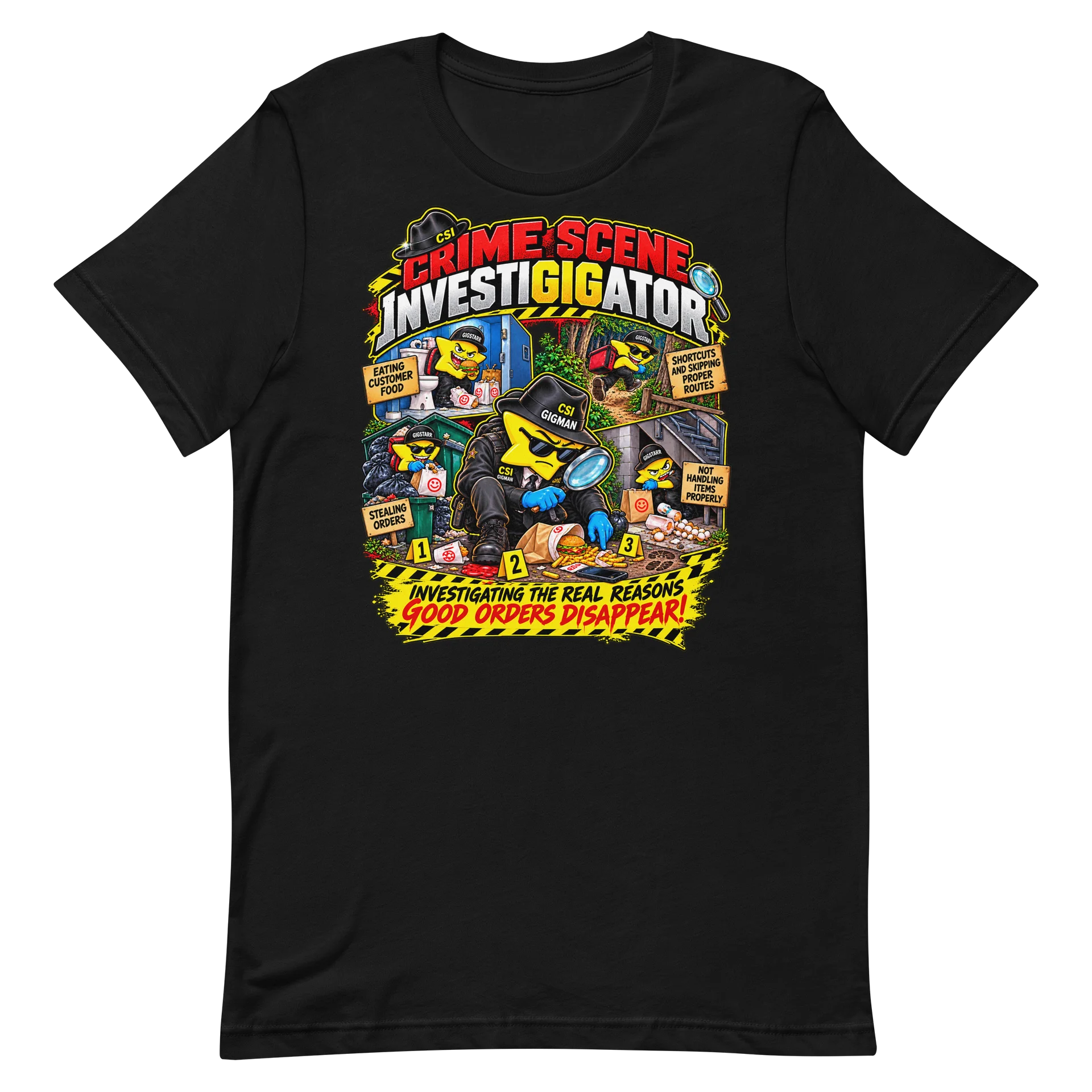 Gig Scene Investigator (GSI) – Funny Gig Worker T-Shirt product image (2)