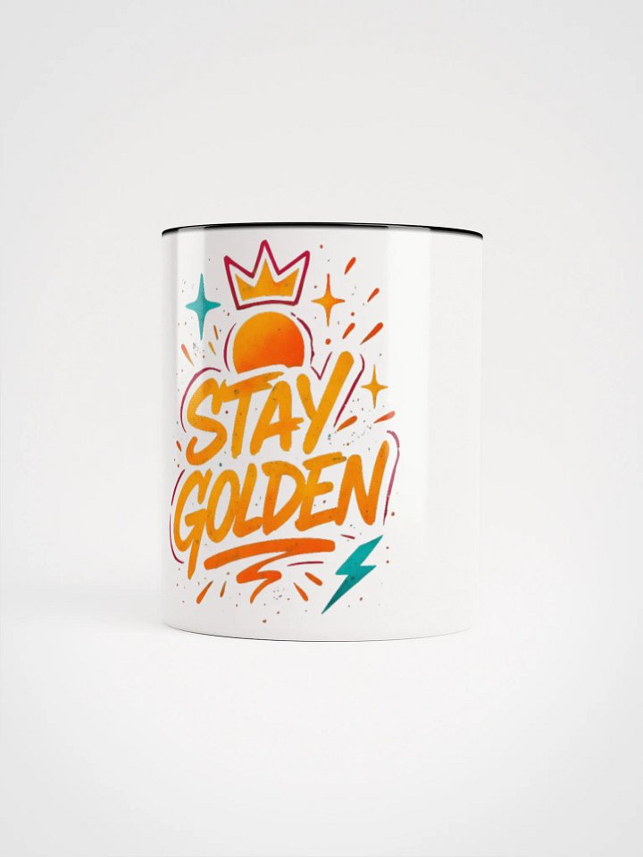 "Stay Golden" Graffiti Mug with Color Inside | Power Your Mornings product image (1)