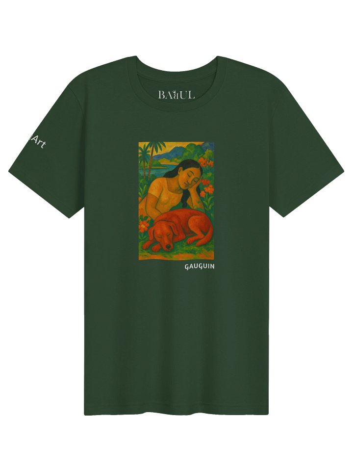 DOGART Unisex Jersey Dog T-Shirt - PAUL GAUGUIN - Iconic Painting Reimagined with Dogs product image (1)