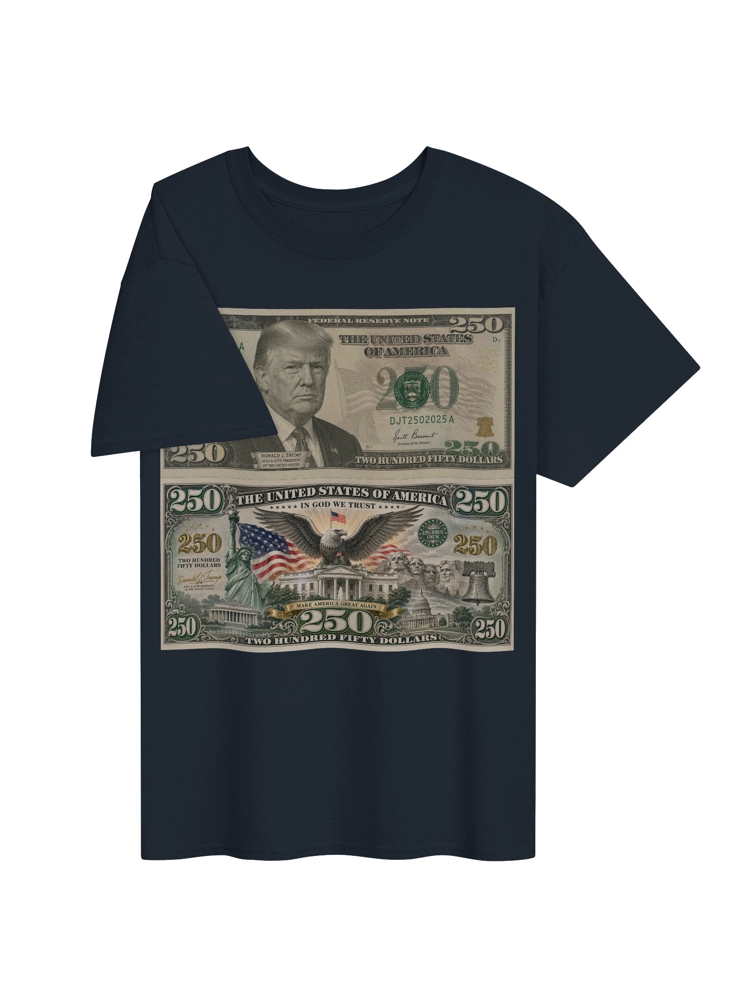 Trump $250 – Make America Great Again | Patriotic Front Printed Tee product image (13)