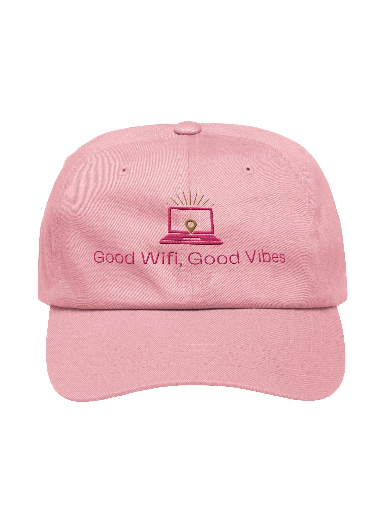 Good WiFi, Good Vibes Hat, Pink product image (1)