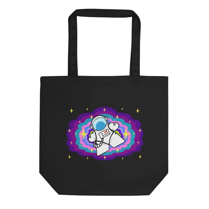Meeple In Space Black Tote Bag product image (1)