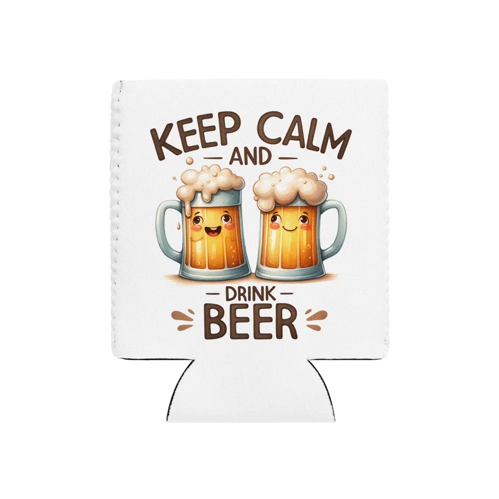 Keep Calm and Drink Beer Can Cooler – Insulated Holder for Cold Drinks product image (10)