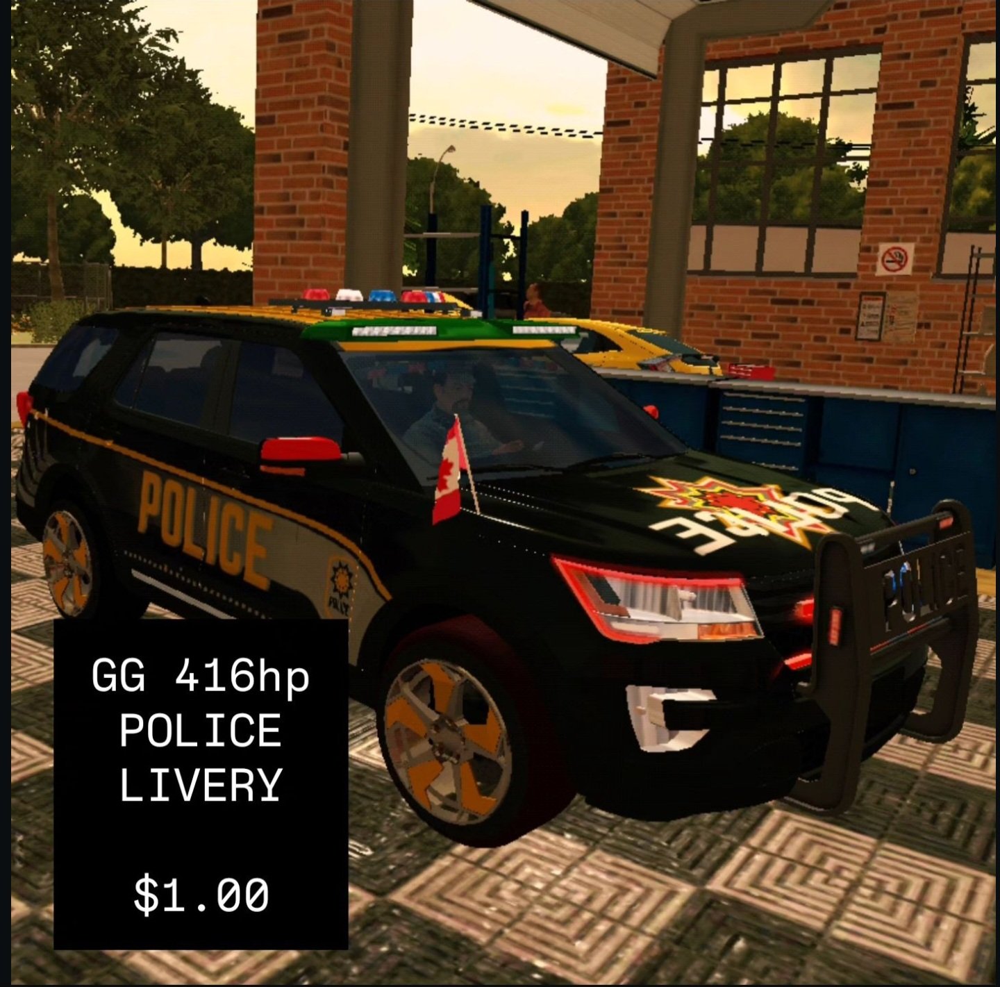 Classic Style: 416HP GG Police SUV with Exclusive Livery product image (1)