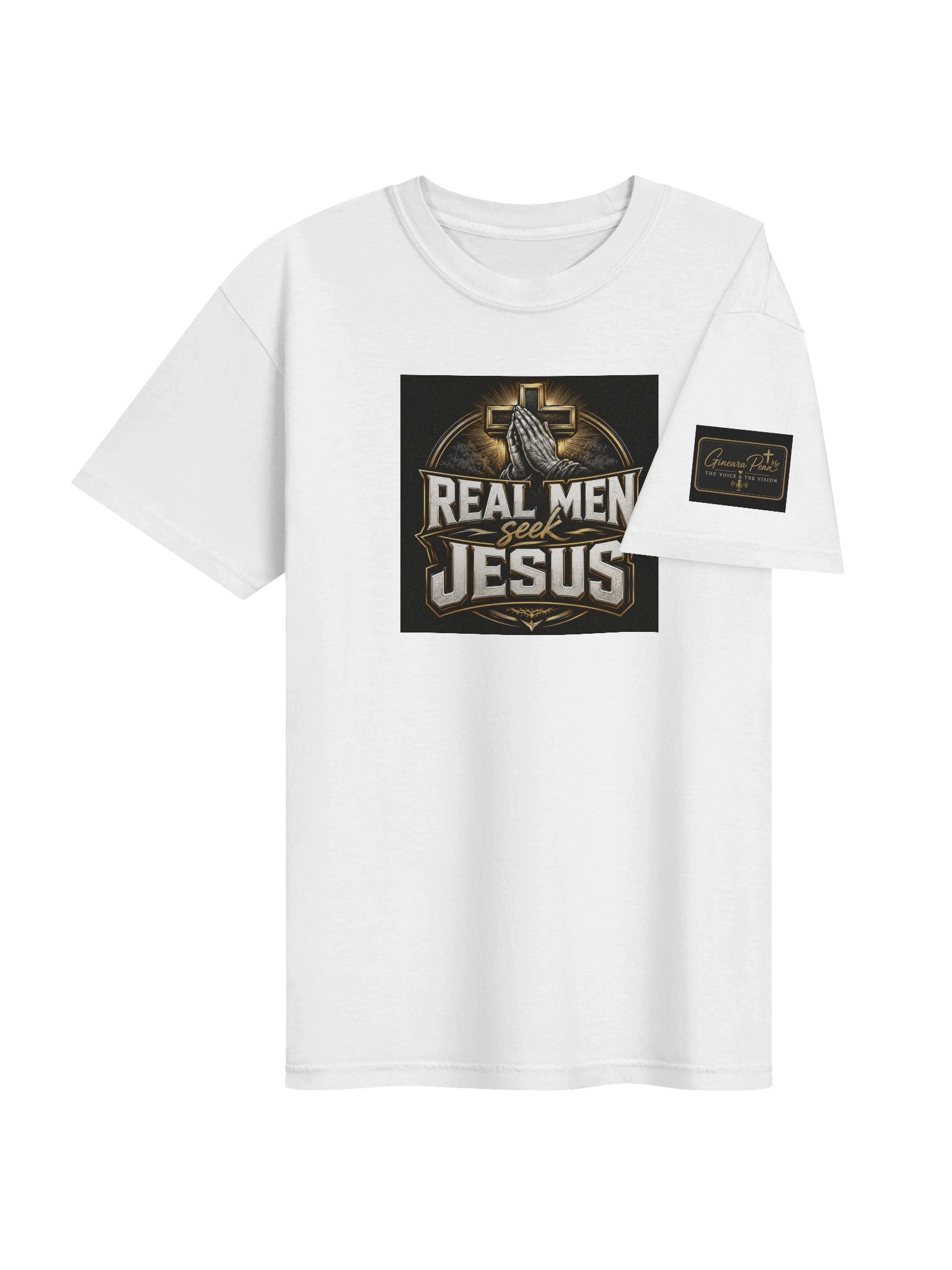 Real Men Tee-White product image (4)
