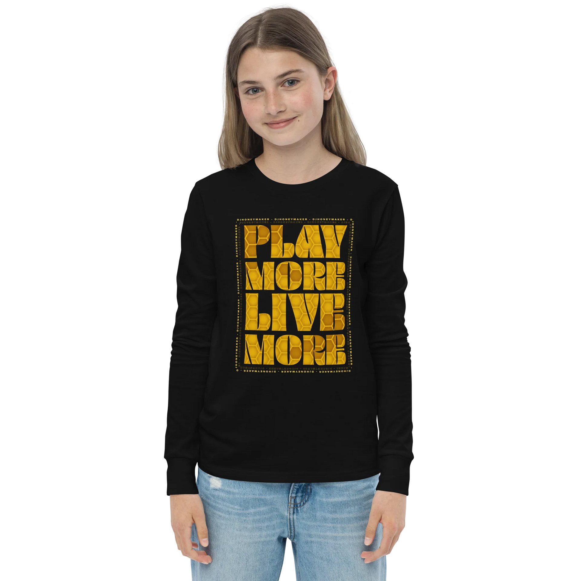 Play More Live More Youth Long Sleeve T-Shirt product image (9)