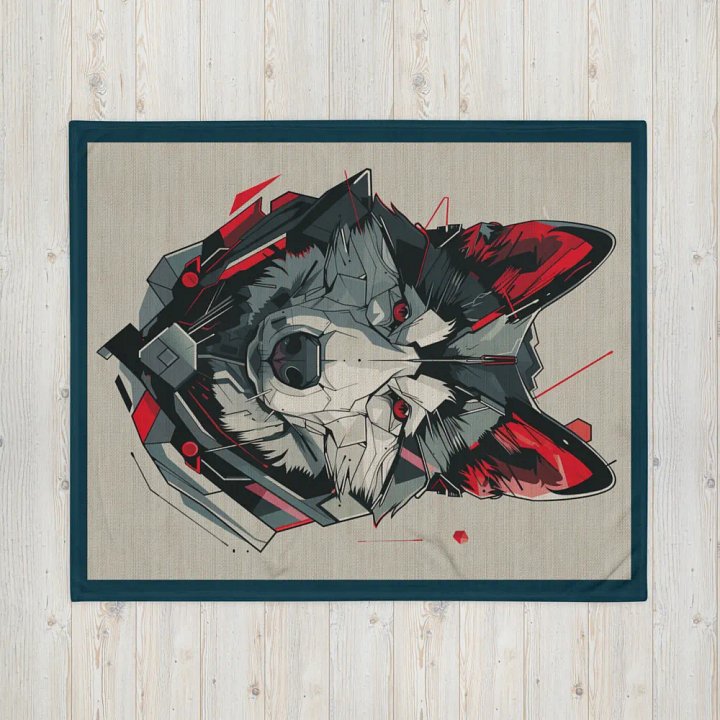 American Akita dog futuristic portrait product image (2)