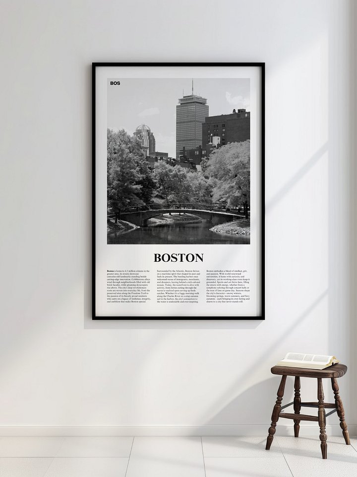 Boston 03 Newspaper Poster | Framed product image (2)