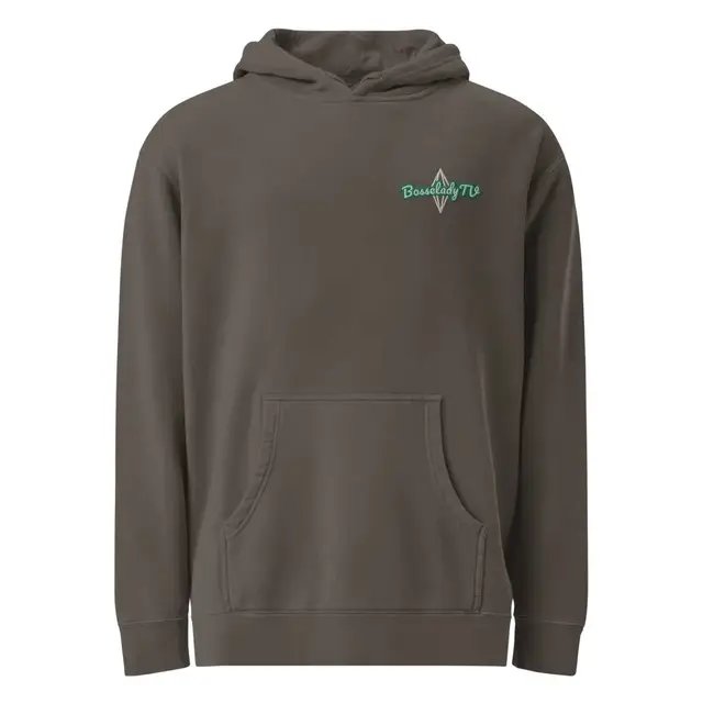 A hoodie and joggers for gamers, modders, and anyone who loves a subtle nod to The #Sims. Soft, cozy, and embroidered with a plumbob — my favorite kind of quiet flex. 💚🧵 #CozyGamer #GamerMerch #CozyVibes https://bosseladytv-shop.fourthwall.com