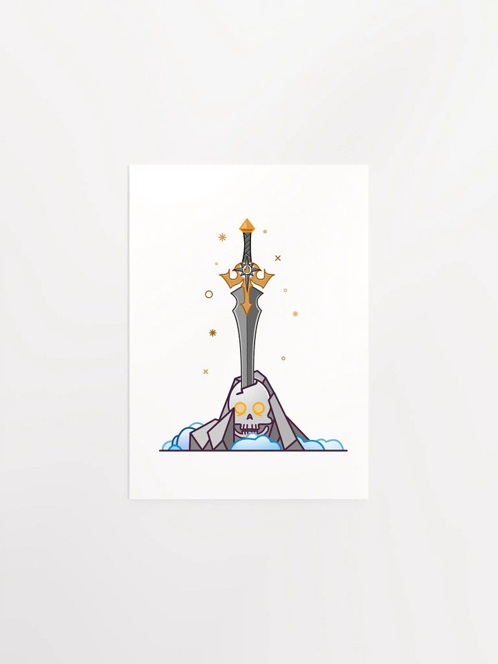 Sword in the Skull - Argent Variation - Poster product image (1)