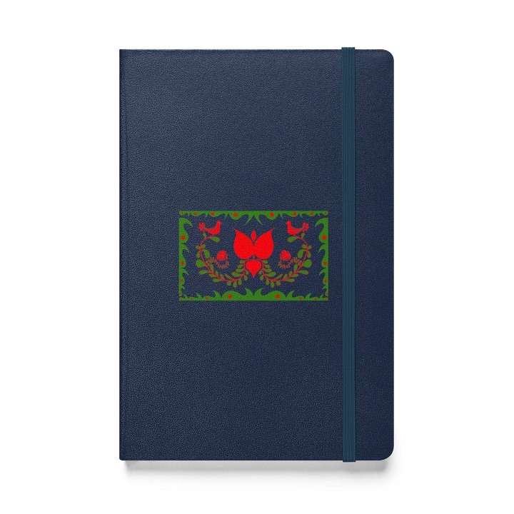 Hungarian Red Floral Hardcover Journal product image (1)