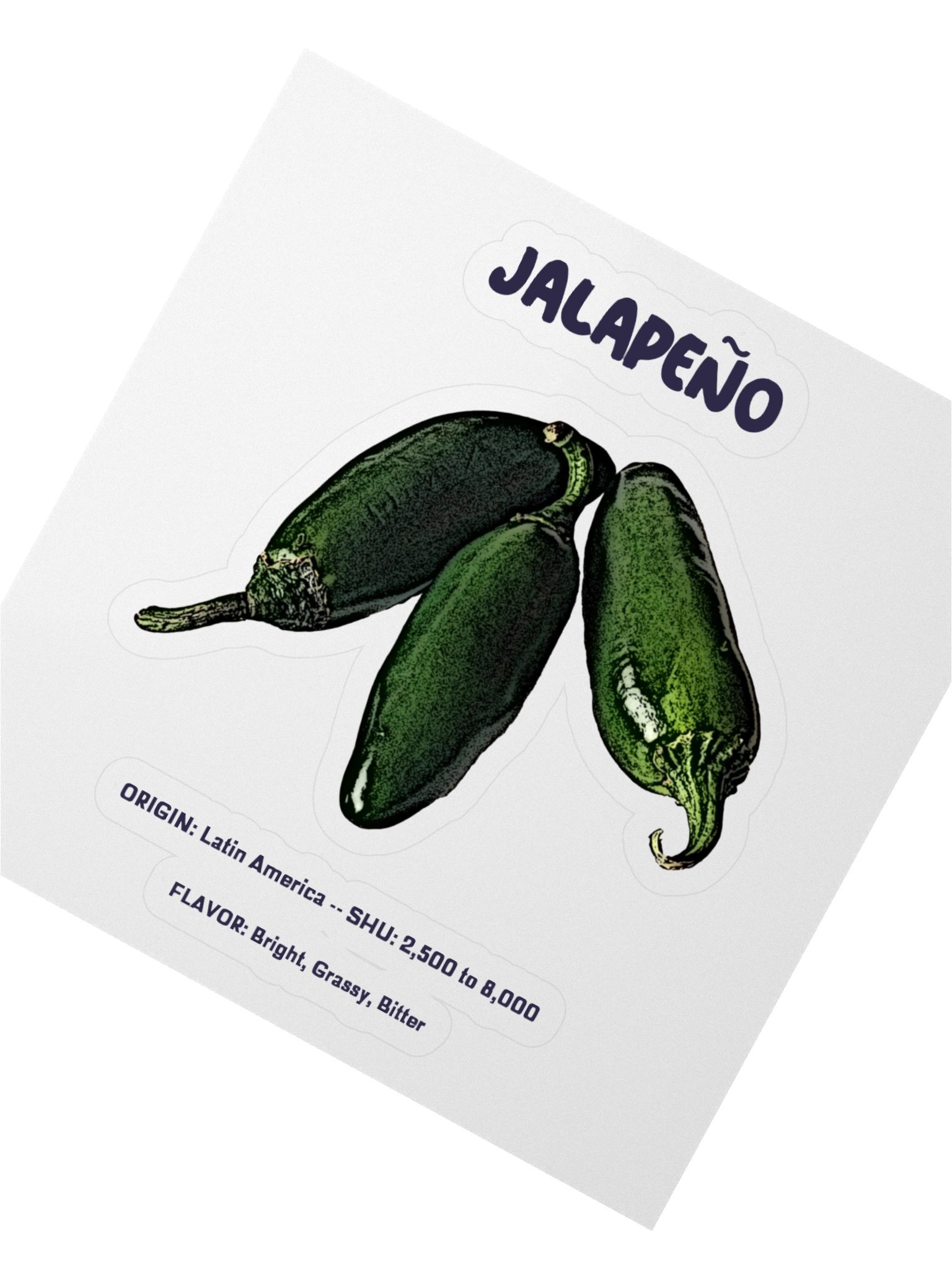 Spicy Jalapeño Kiss Cut Sticker product image (2)