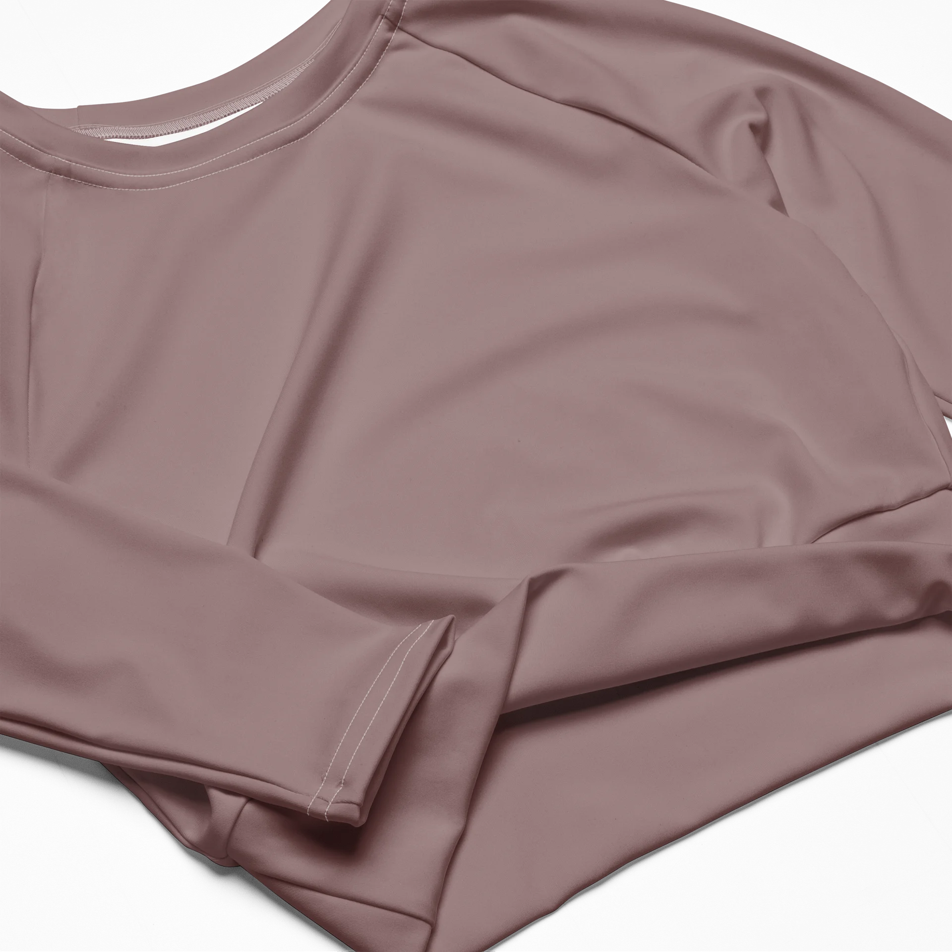 Dusty Pink All-Over Print Crop Top product image (6)