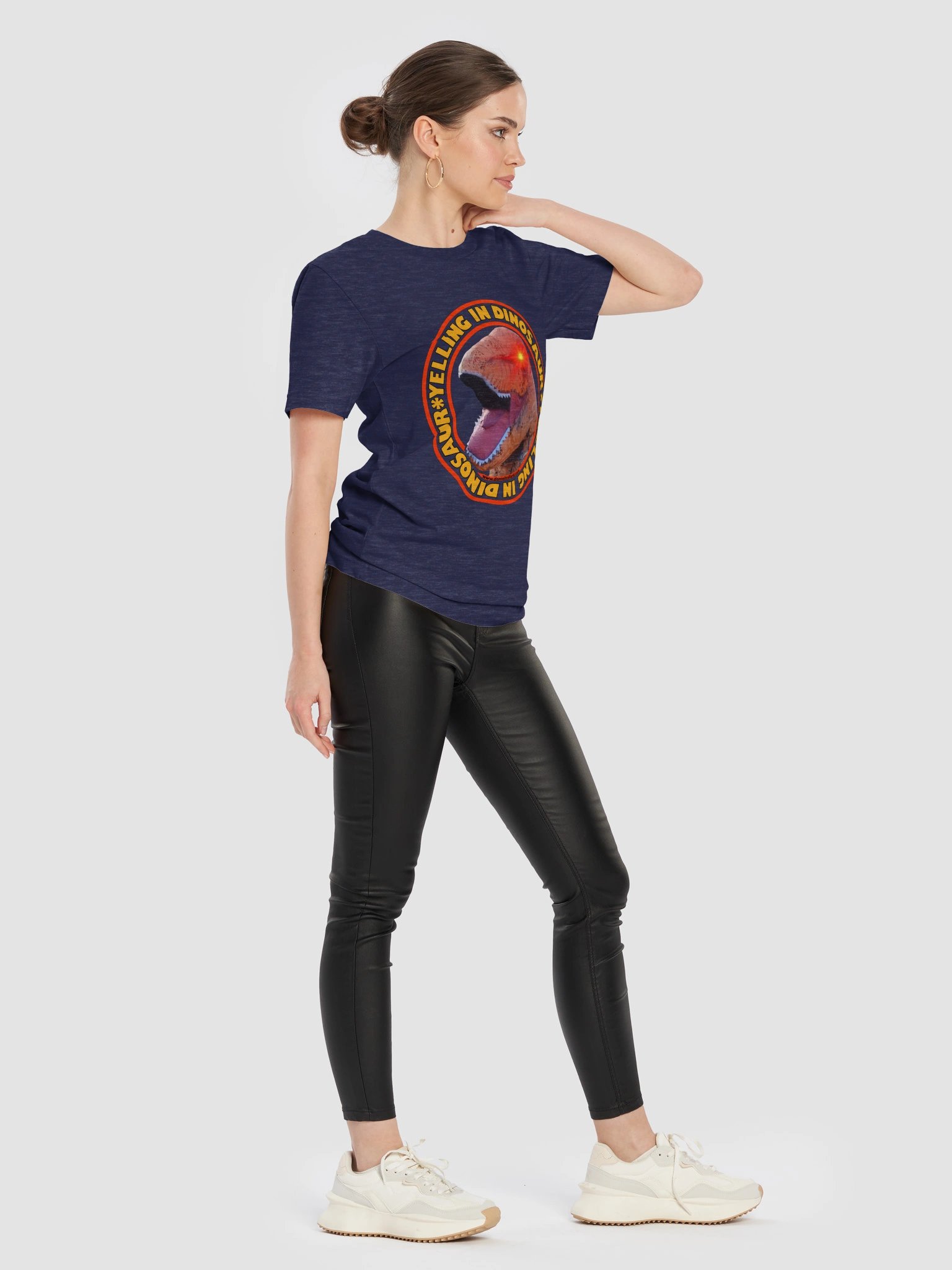 Yelling In Dinosaur Coloured T-Shirt product image (39)