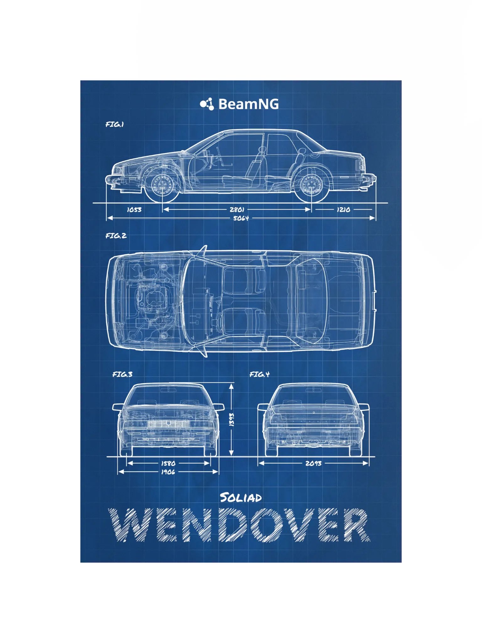 Soliad Wendover Blueprint Poster product image (2)