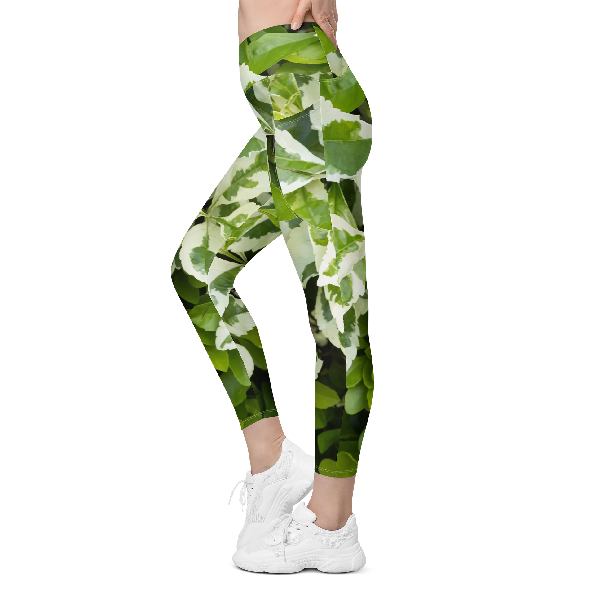 Moss & Parch All-Over Print Crossover Leggings with Pockets product image (4)
