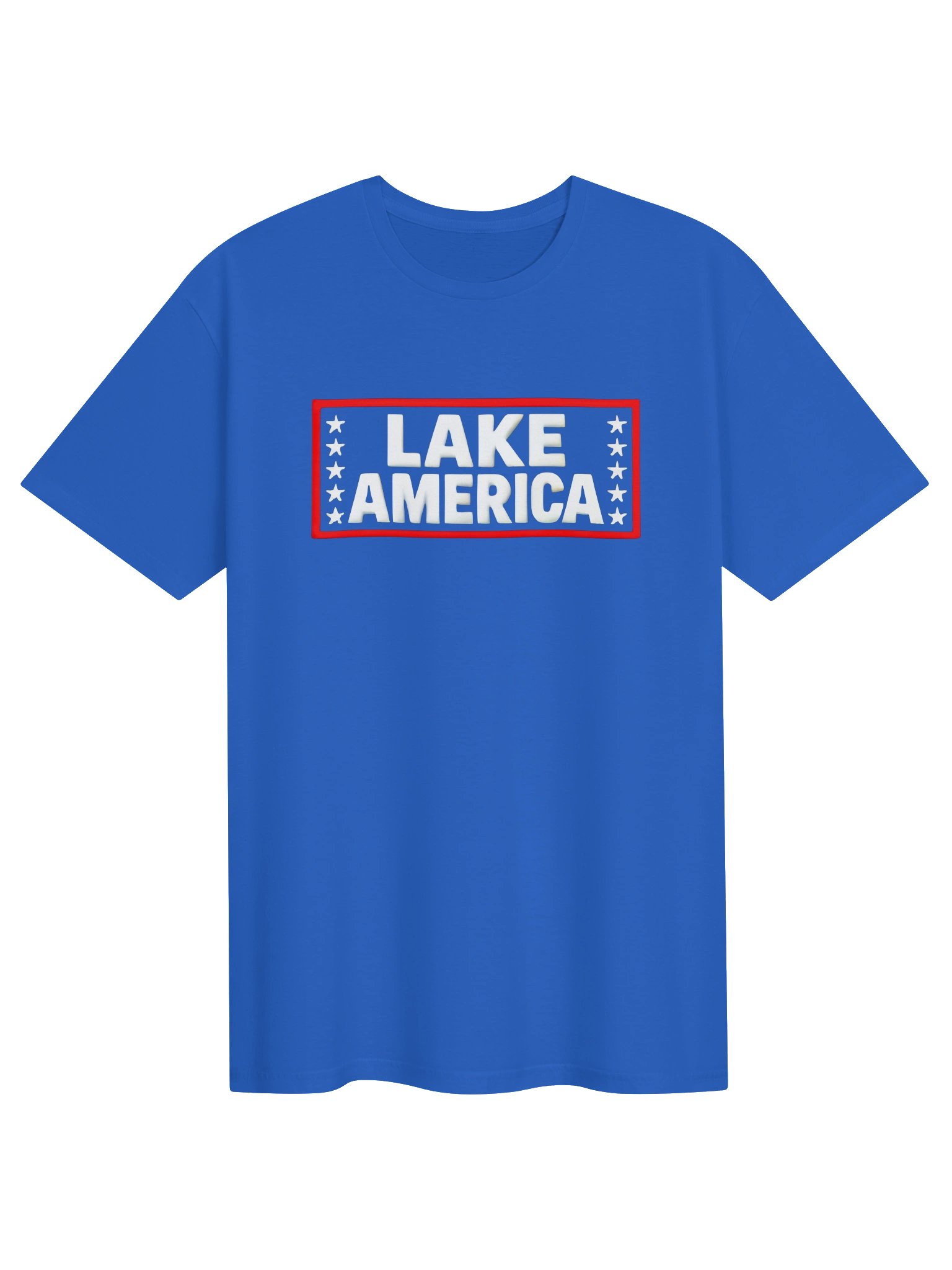 Lake America T-Shirt - Patriotic Red White Blue Lake Tee product image (1)