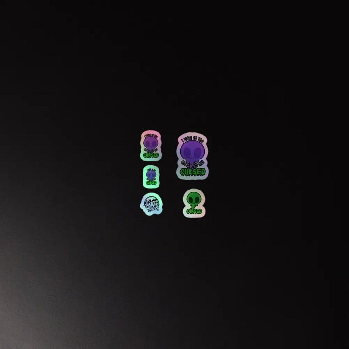 All I Got Was Cursed - Warlock - Holo Sticker Sheet product image (2)