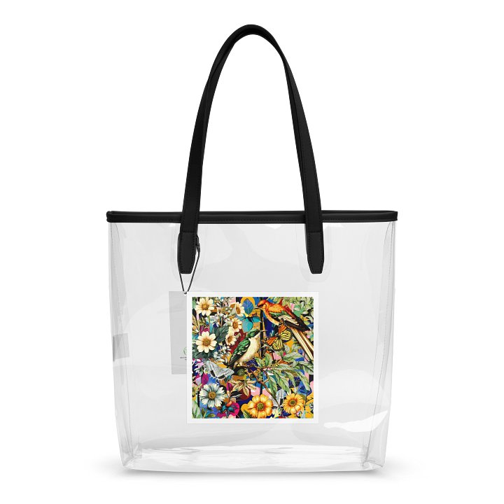 Floral Symphony Clear Tote Bag product image (2)