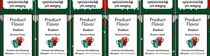Cozy Knit Christmas Label Templates Bundle product image (2)