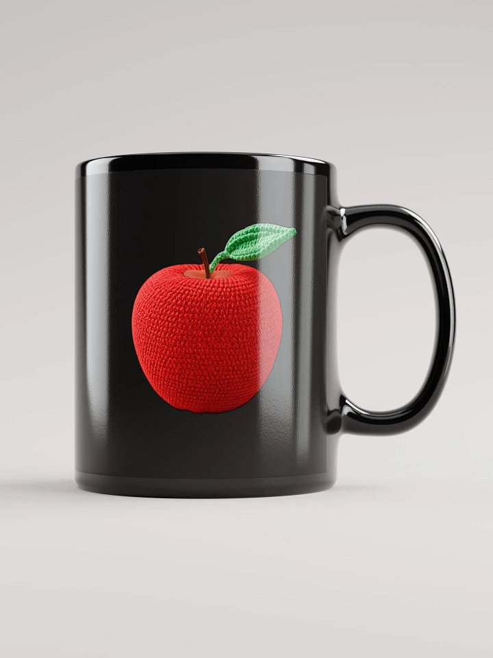 CozyAvocado Black Glossy Apple Mug #1 product image (1)