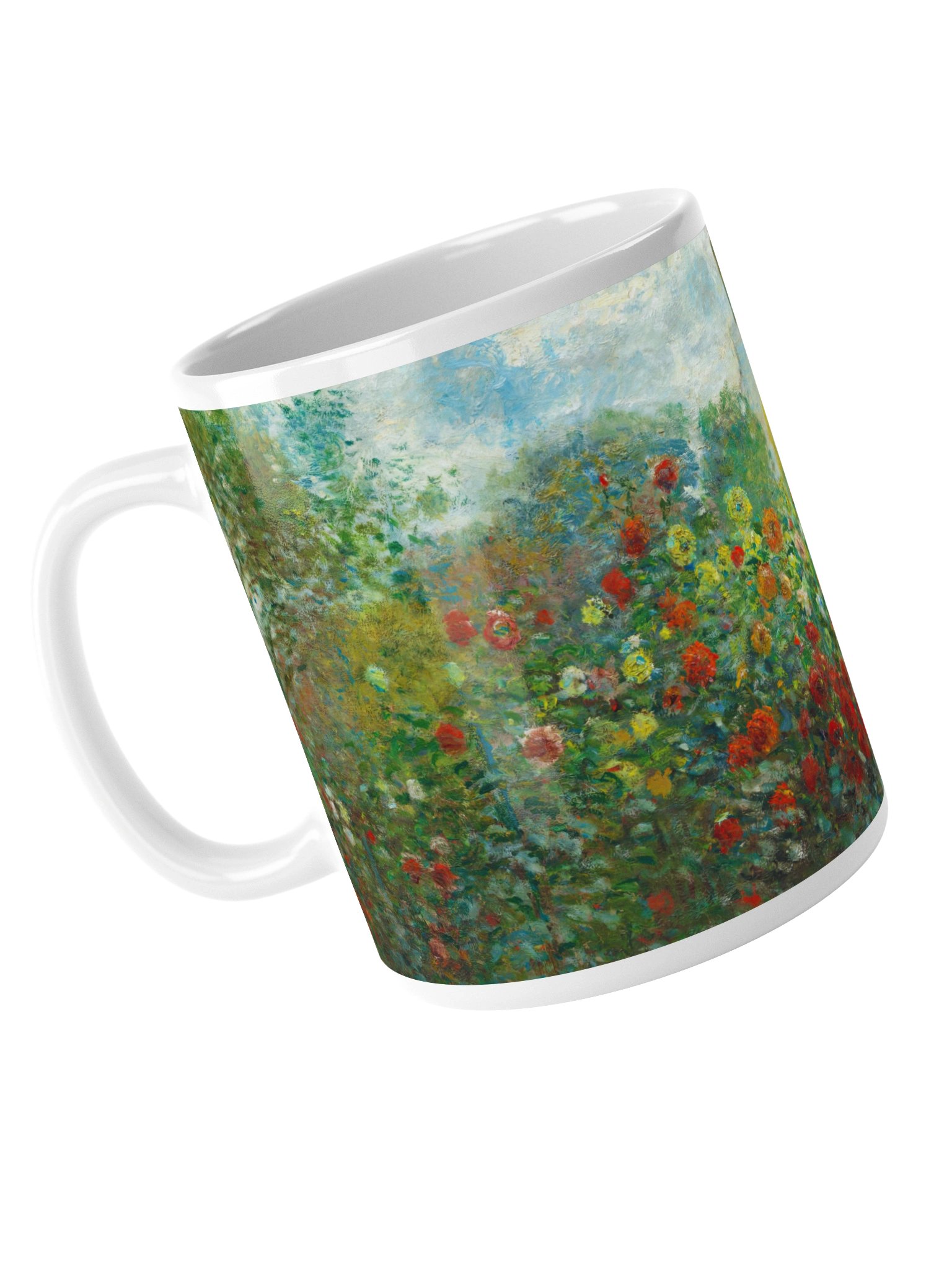 The Artist's Garden in Argenteuil (A Corner of the Garden with Dahlias) [Claude Monet] Mug product image (6)