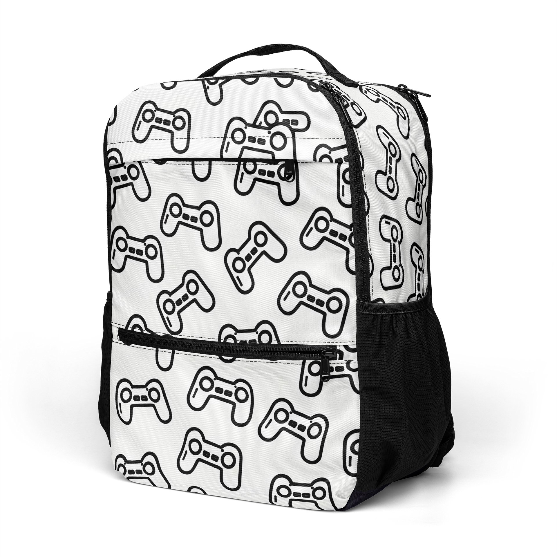 SAC À DOS IMPRIMÉ INTÉGRAL MANETTE NOIR product image (1)