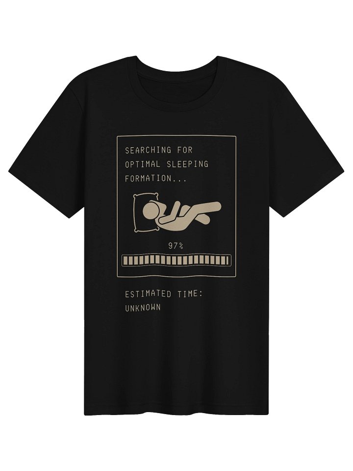 Optimal Sleeping Formation Shirt | Chronic Pain & Hypermobility Humor Tee product image (1)