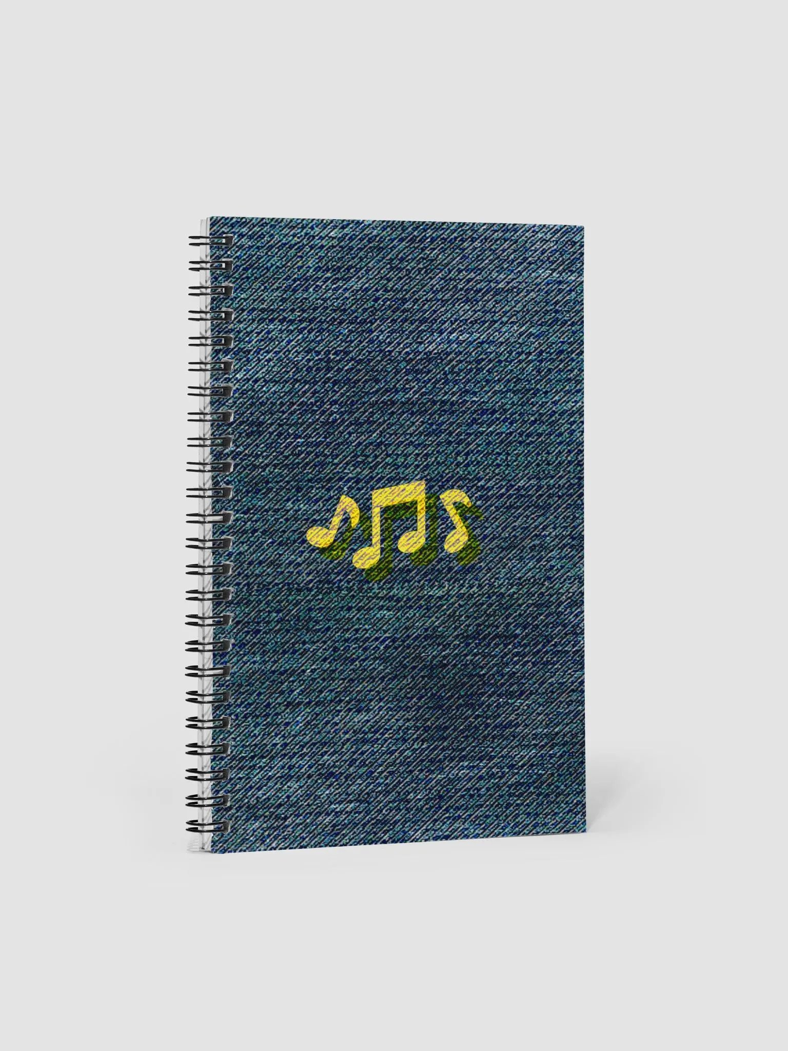 Denim Type Beat Spiral Notebook product image (4)