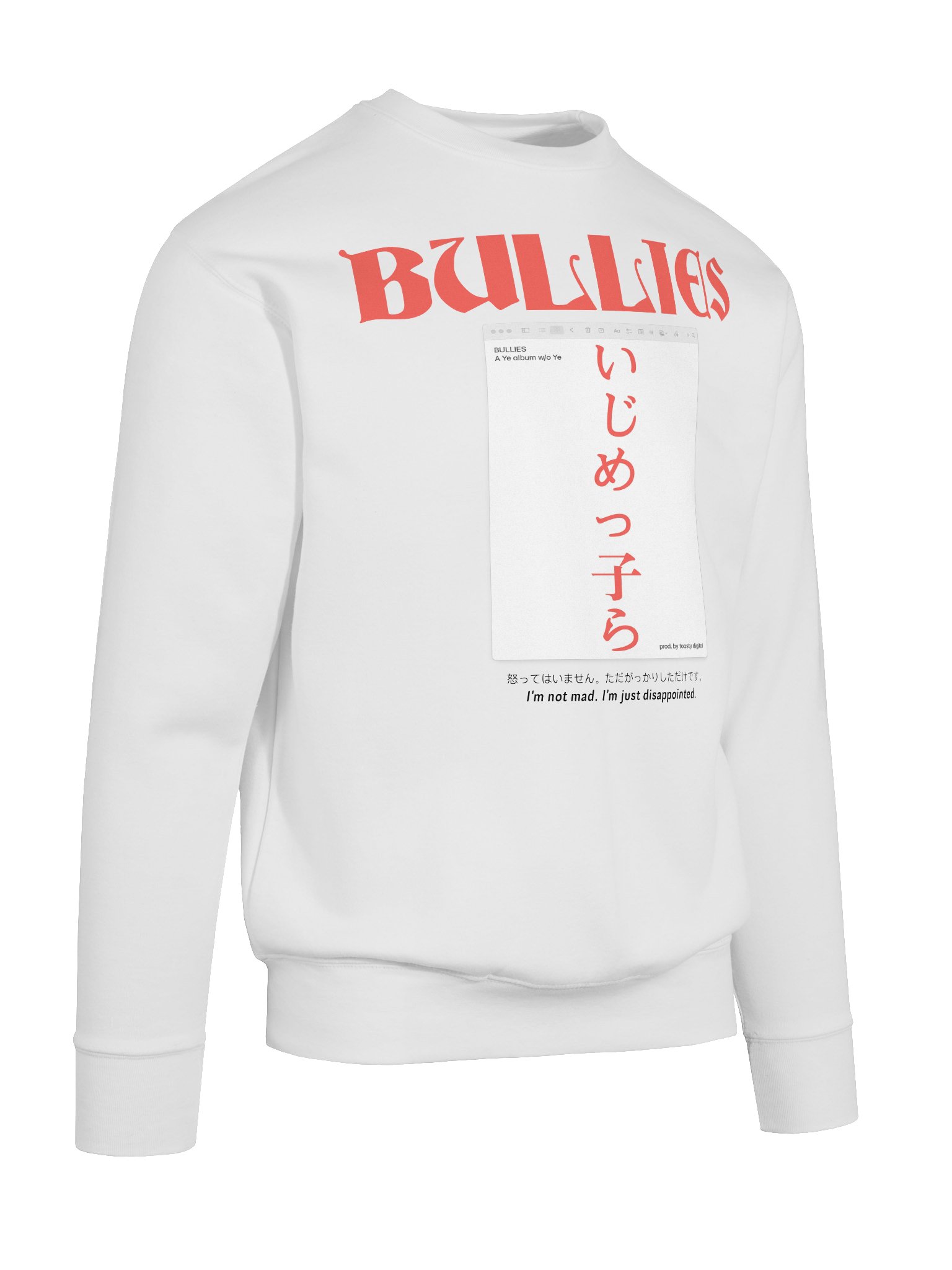 BULLIES WHITE CREWNECK product image (10)