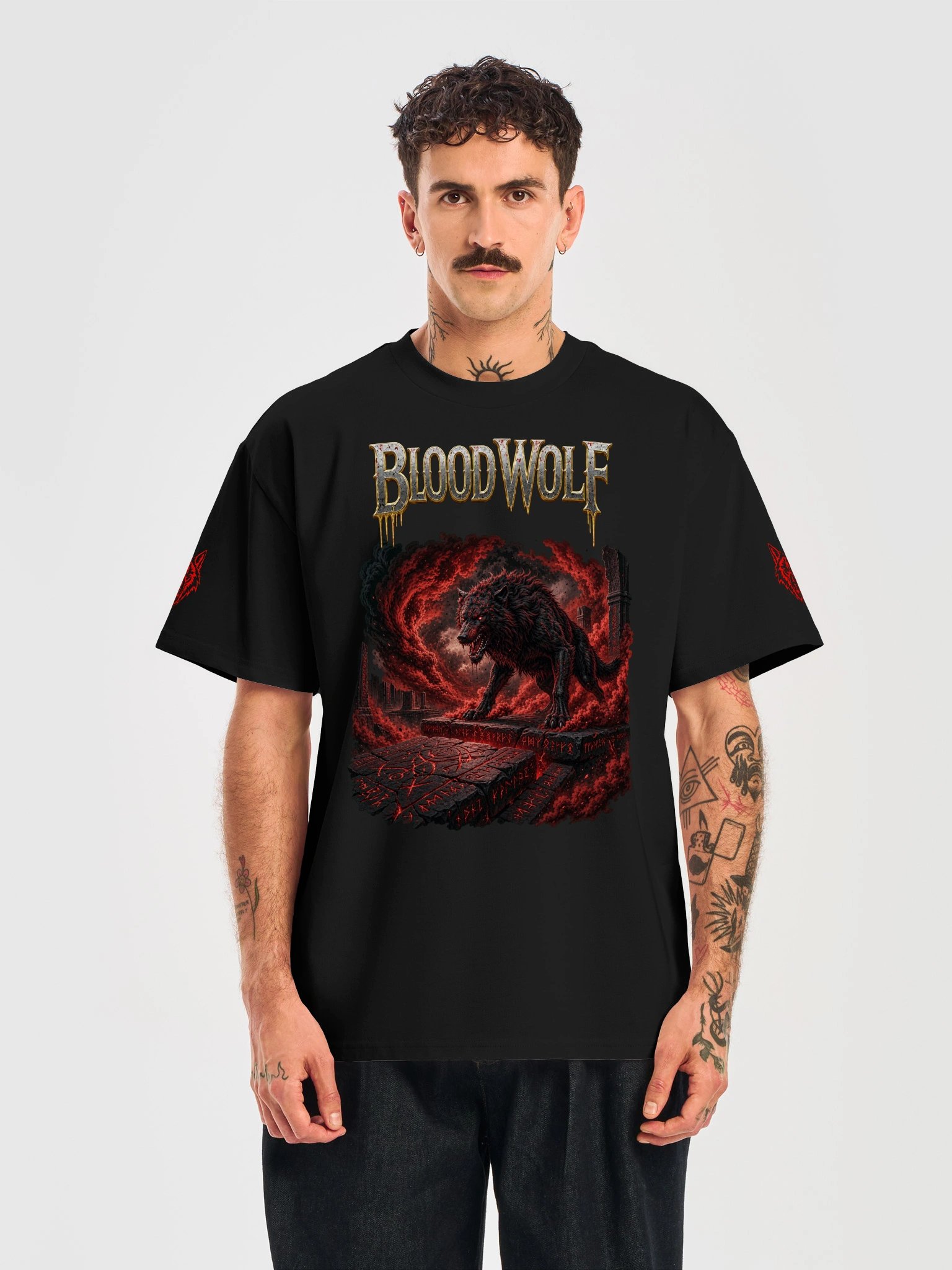 BLOODWOLF Dark Fantasy Heavy Tee product image (17)