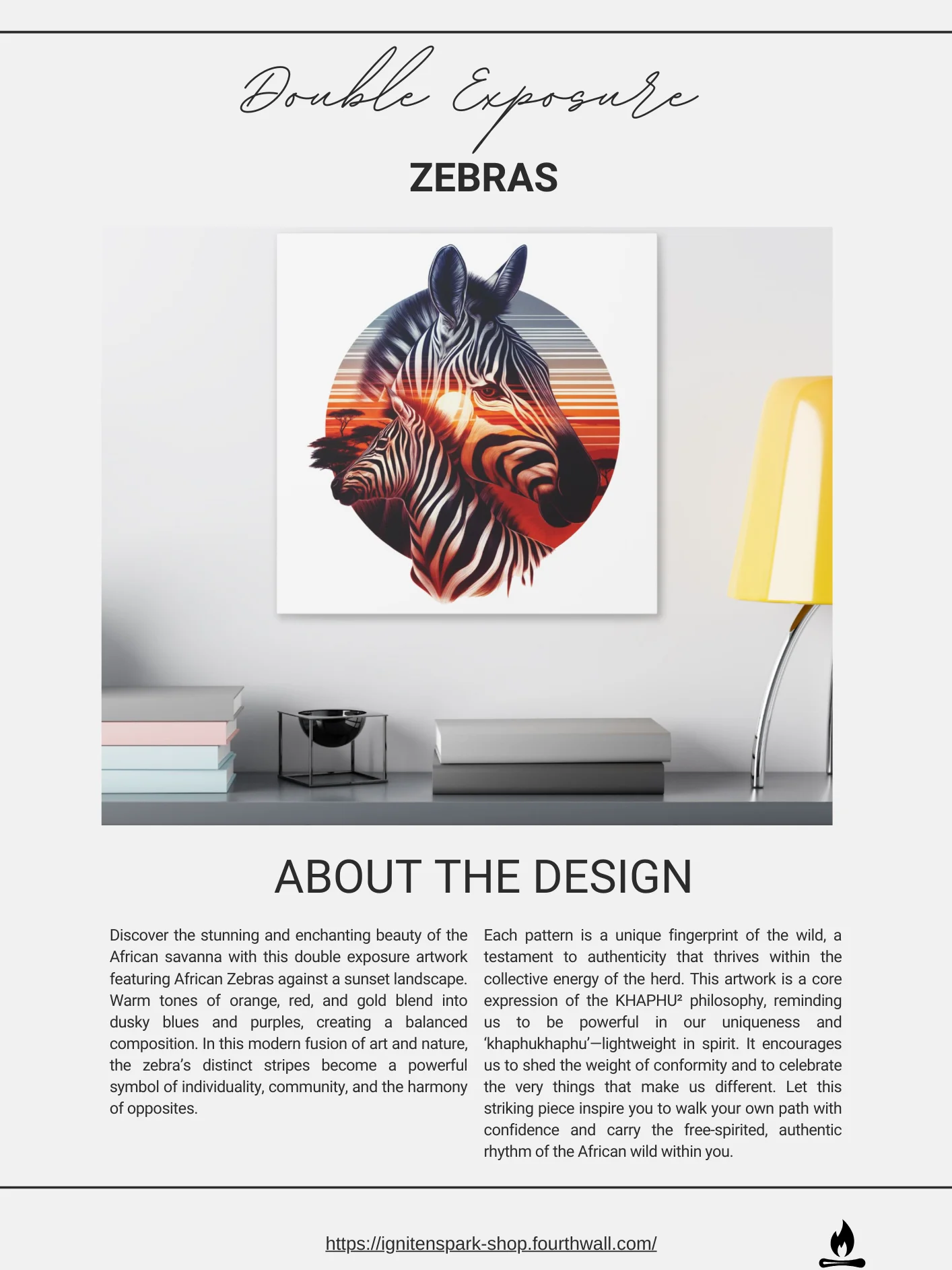 Double Exposure - Zebras product image (1)