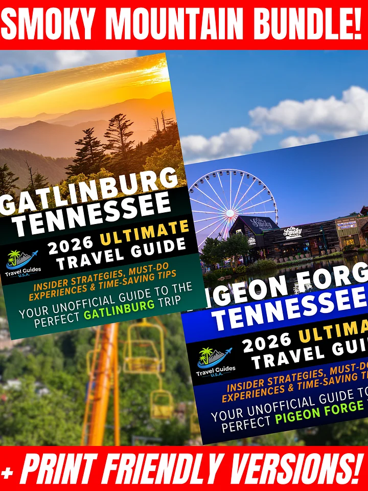 Gatlinburg + Pigeon Forge Travel Guide Bundle 2026 | Digital Guides + Printer-Friendly Versions product image (1)