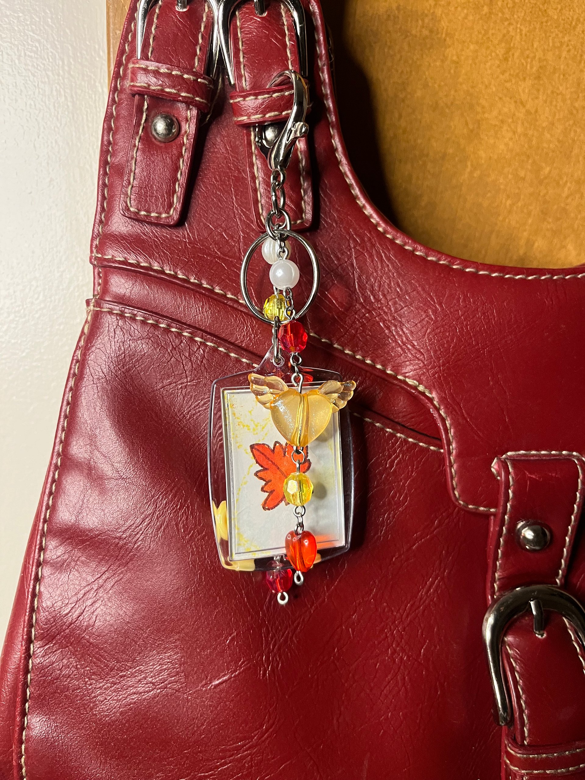 Fall Leaves Deluxe Bag Charm product image (2)