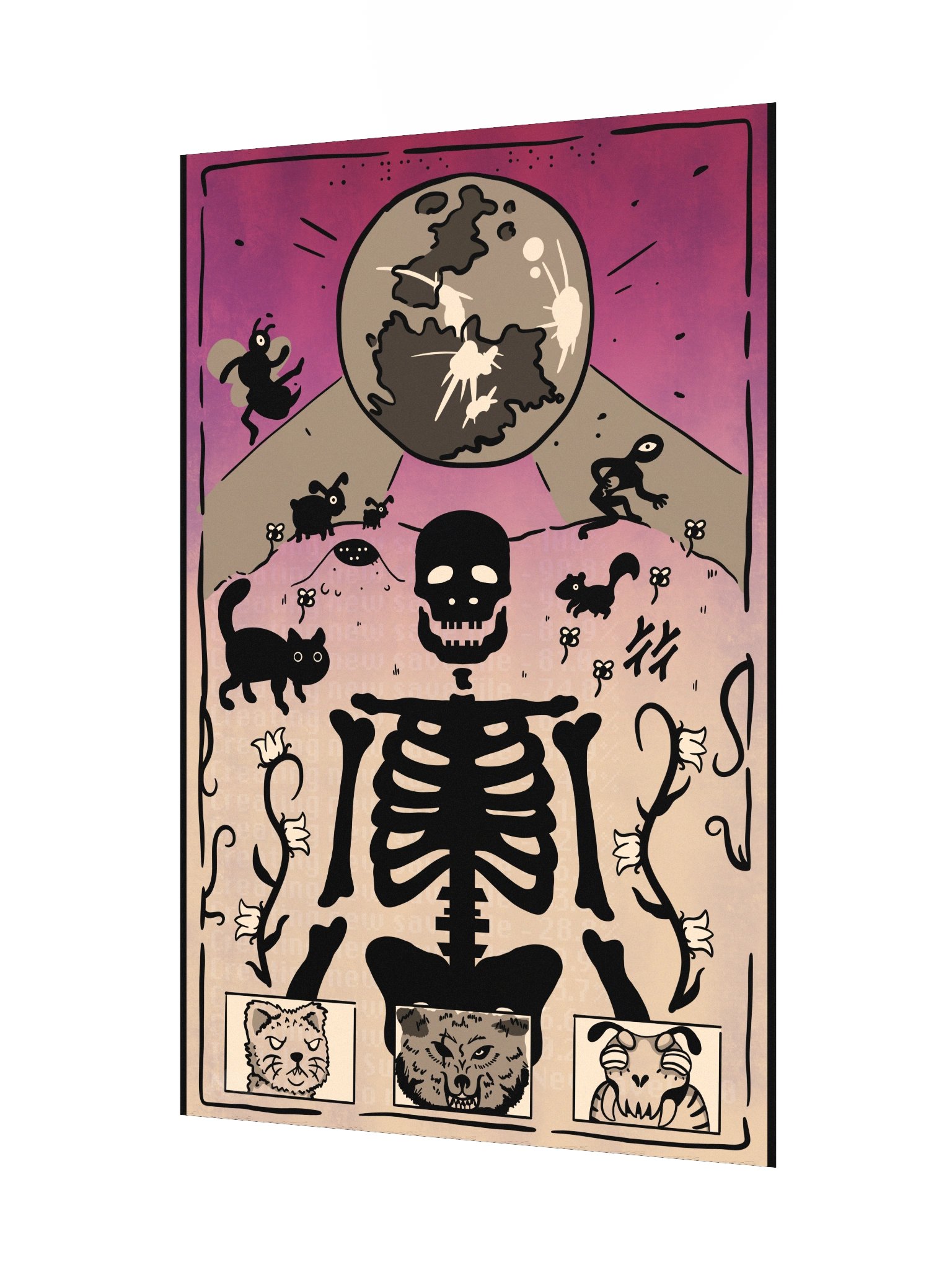 Ethereal Skeleton Dreamscape Poster product image (3)